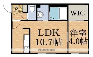 シャンテ南7条【5階】の間取り