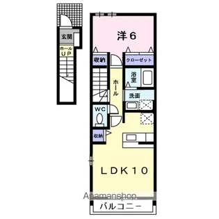 バーミィ・アールⅠ【2階】の間取り
