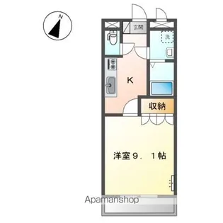 アンド ・ ユー大道【2階】の間取り