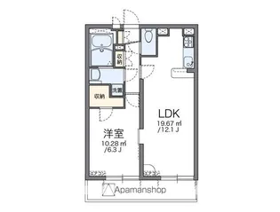 レオパレスマ メゾンウメジマ【3階】の間取り