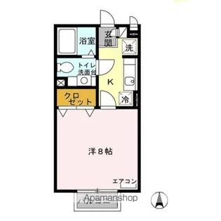 アルカディア【2階】の間取り