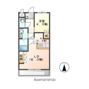 サンタプレイス【2階】の間取り