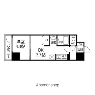 アスコット大和町【2階】の間取り