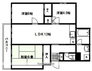 プレジール【202号室】の間取り