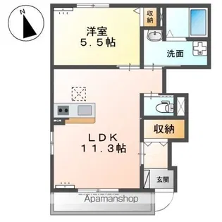 アルヴィータ【1階】の間取り