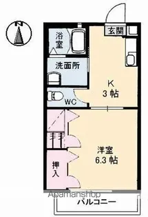 シャーメゾン新湯野【2階】の間取り