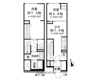 ソラシアレジデンス学芸大学II【1階】の間取り