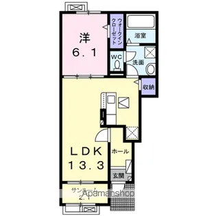 クレストタウン Ⅰ【1階】の間取り