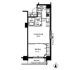 パークアクシス亀戸【3階】の間取り