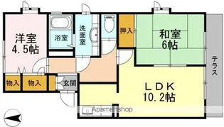 清水ハイム D【1階】の間取り