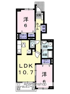 ラ・トゥール・フェリシア【1階】の間取り