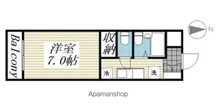 アピカールカミス【4階】の間取り