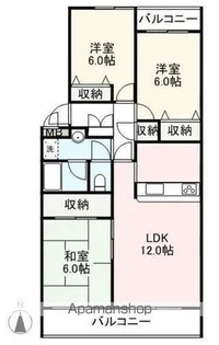 サンコート屋島【3階】の間取り