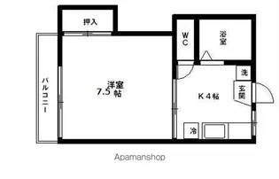 シティ中島丁B【2階】の間取り