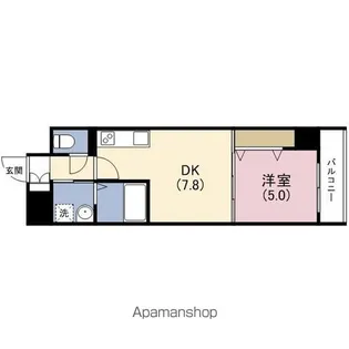 サージュ天王寺【8階】の間取り