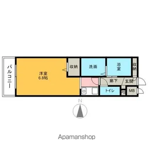 プラティーク レジデンスみもみ【102号室号室】の間取り