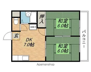 ノーサイド【2階】の間取り