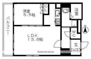 パークアクシス名駅南【10階】の間取り