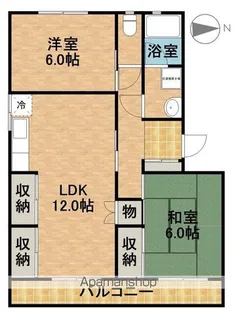 本町サンハイツ【1階】の間取り