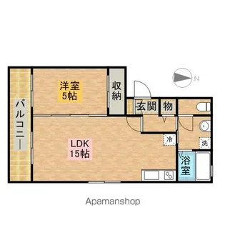 セジュール大秋【1階】の間取り