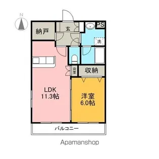 コンフォート マエジマ【1階】の間取り