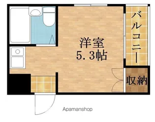 COLLECTION城北Ⅱ【1A号室】の間取り