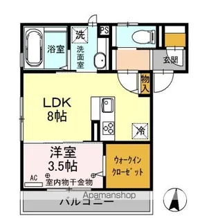 フラッツ・テラ東口【302号室】の間取り