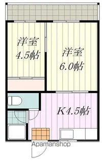 白石アパート【201号室】の間取り