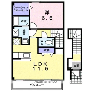 ニルヴァーナ ビエンネ【2階】の間取り