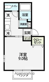 シャントゥール【103号室】の間取り