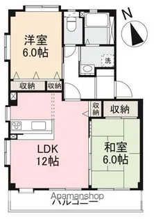 フォブール愛いちみや A棟【2階】の間取り