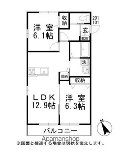 アストピアⅠ【1階】の間取り