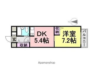 ロイヤルメゾン塚口南2【202号室】の間取り