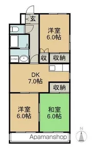 エクセレントコート【105号室】の間取り