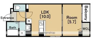 オーシャン大国【5階】の間取り