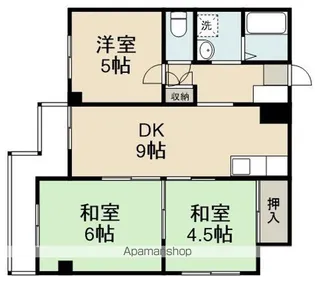 コーポ森久【706号室】の間取り