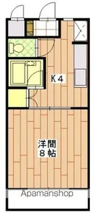 マンションレイクビュー【2階】の間取り