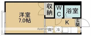 メゾンブランシュ【202号室】の間取り