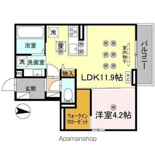 (仮称)クランツ泉町【1階】の間取り