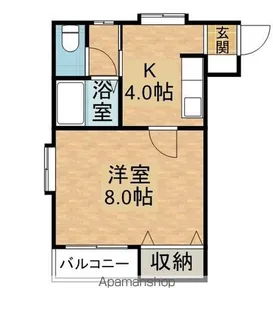 コージィパレス【105号室】の間取り