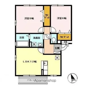イストワール高崎【2階】の間取り