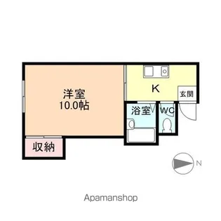 メゾンアクティ【102号室】の間取り