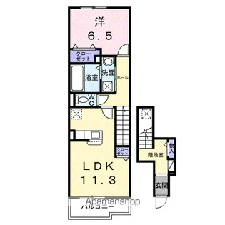 プラシードⅡ【2階】の間取り