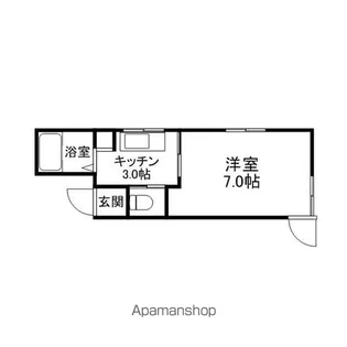 ハミングアップ【205号室】の間取り