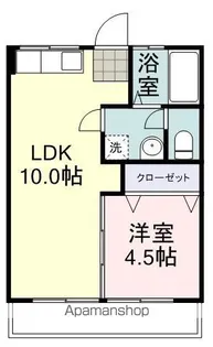 赤堀コーポ【210号室】の間取り