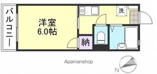 カーサレシェンテ【2階】の間取り