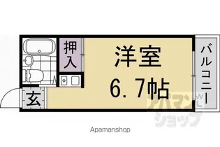 GーPLUS嵐山【203号室】の間取り