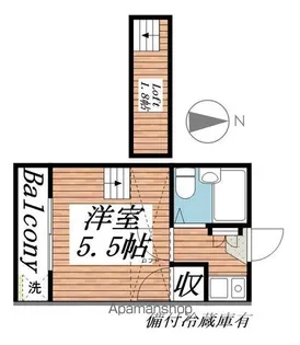 レオパレス戸田公園第03【205号室】の間取り