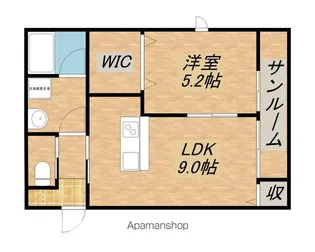 滋賀県甲賀市甲賀町田堵野【アパート】の間取り