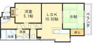 グリュイエール野田1号館【2階】の間取り